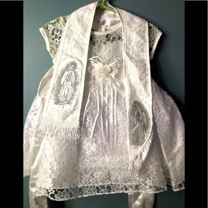 Baptism dress set